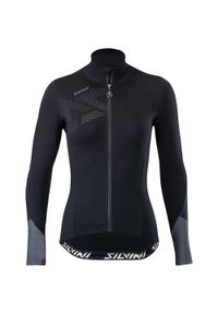 Damski jersey Silvini Calvana. Kolor: czarny, zielony, brązowy, wielokolorowy. Materiał: jersey. Długość rękawa: długi rękaw #1