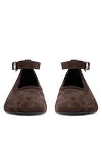Gino Rossi Baleriny ANYA-7340-25 Brązowy. Kolor: brązowy. Materiał: zamsz, skóra