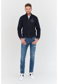 Aeronautica Militare - AERONAUTICA MILITARE Granatowa męska bluza Felpa, Rozmiar XXL. Kolor: niebieski