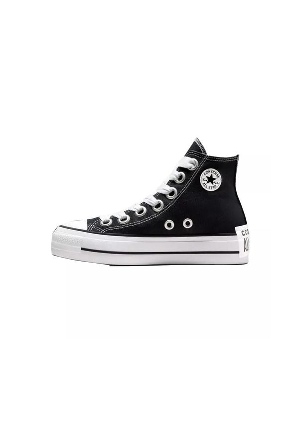 Buty Kobieta Converse Chuck Taylor All Star Lift Platform Sketch czarny. Kolor: czarny, biały, wielokolorowy. Obcas: na platformie. Model: Converse All Star