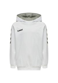 Bluza sportowa z kapturem dla dzieci Hummel Go Kids Cotton Hoodie. Typ kołnierza: kaptur. Kolor: biały. Materiał: bawełna #1