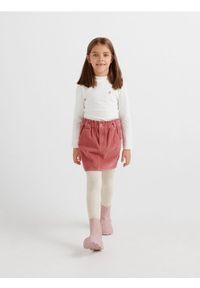 Reserved - Sztruksowa spódnica - brudny róż. Kolor: różowy. Materiał: sztruks. Typ sukienki: trapezowe. Długość: mini #1