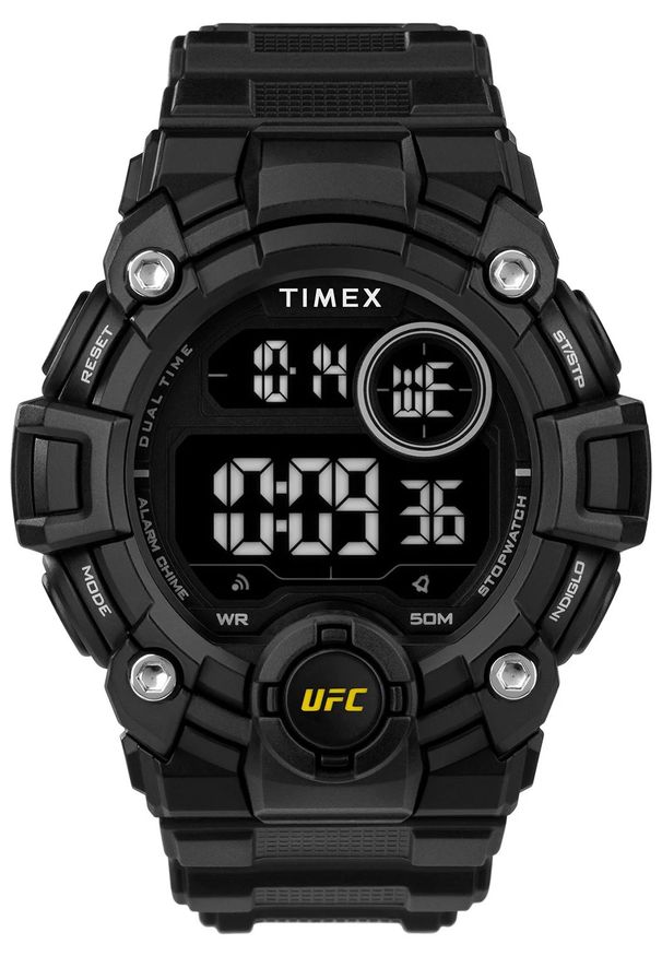 Timex - TIMEX RABAT ZEGAREK UFC Rematch TW5M53200. Rodzaj zegarka: cyfrowe. Materiał: tworzywo sztuczne. Styl: sportowy