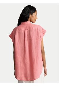 Polo Ralph Lauren Koszula 211935131002 Różowy Relaxed Fit. Typ kołnierza: polo. Kolor: różowy. Materiał: len #5