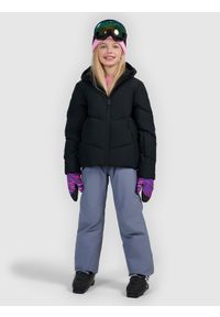 4f - 4F Spodnie narciarskie membrana 5000 dziewczęce - szare 164 (13-14 lat). Kolor: szary. Materiał: poliester, materiał. Wzór: gładki. Sezon: lato. Sport: narciarstwo #1