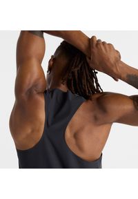 Koszulka męska New Balance MT43512GT – szara. Kolor: szary. Materiał: poliester, materiał #2