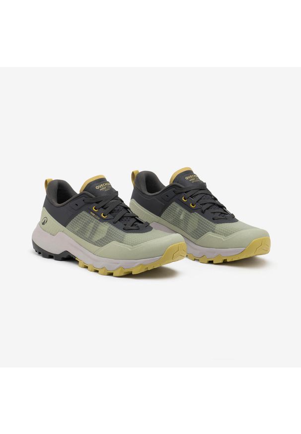 quechua - Buty turystyczne męskie MH500 Light. Kolor: zielony. Materiał: guma, materiał