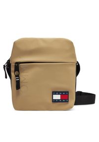 TOMMY HILFIGER - Tommy Hilfiger Saszetka Tjm Daily + Reporter AM0AM13270 Beżowy. Kolor: beżowy. Materiał: materiał
