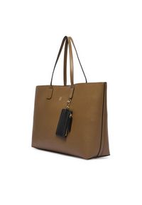 TOMMY HILFIGER - Tommy Hilfiger Torebka Th Icon Tote AW0AW18173 Brązowy. Kolor: brązowy. Materiał: skórzane #2
