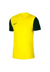 Nike - Męska Koszulka Tiempo Premier II. Kolor: żółty. Sport: turystyka piesza