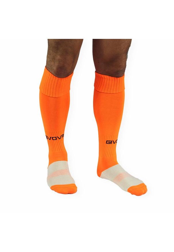 Givova Buty piłkarskie Oranje Fluo 40-45. Kolor: pomarańczowy. Materiał: poliester, bawełna. Sport: piłka nożna
