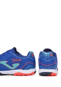 Joma Buty do piłki nożnej Toledo Jr 2504 TOJS2504TF Niebieski. Kolor: niebieski. Materiał: skóra #3