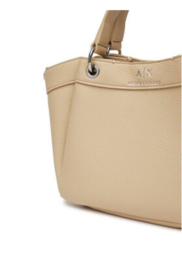 Armani Exchange Torebka 942927 CC783 U1092 Beżowy. Kolor: beżowy. Materiał: skórzane