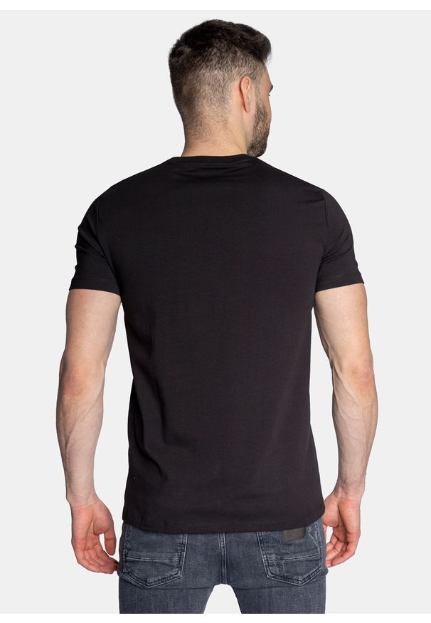 Koszulka męska czarna Armani Exchange 3LZTHK ZJE6Z 1200. Kolor: czarny