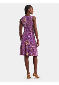 Lauren Ralph Lauren Sukienka koktajlowa 250928509001 Fioletowy Regular Fit. Kolor: fioletowy. Materiał: syntetyk. Styl: wizytowy #4