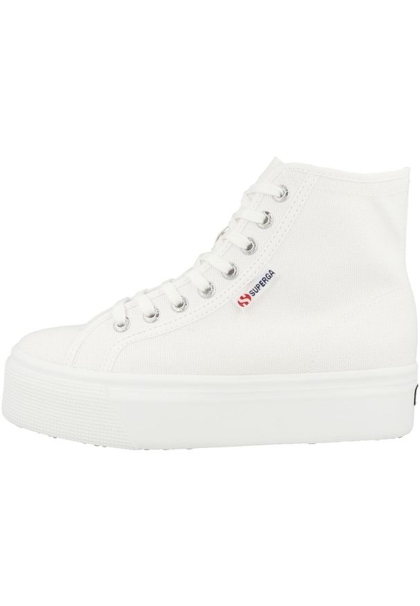 Buty damskie Superga Hi Top. Okazja: na co dzień. Kolor: biały