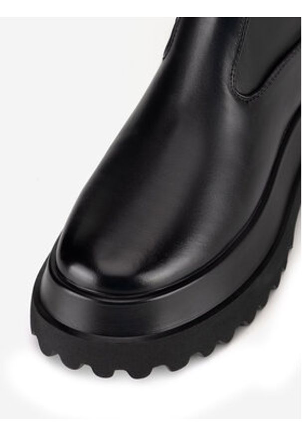 DeeZee Kozaki HY91963-3 Czarny. Kolor: czarny. Materiał: skóra