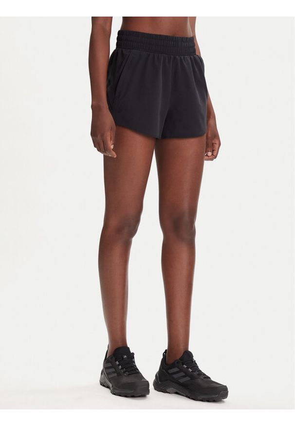 Under Armour Biustonosz sportowy Crossback Mid Bra 1361034-004 Czarny Compression Fit. Kolor: czarny. Materiał: syntetyk