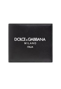 Dolce and Gabbana - DOLCE & GABBANA Czarny męski portfel skórzany. Kolor: czarny. Materiał: skóra #5