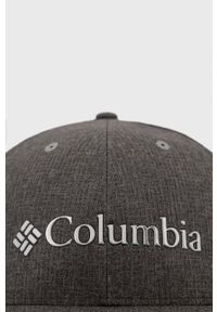 columbia - Columbia Czapka kolor szary z aplikacją. Kolor: szary. Materiał: materiał. Wzór: aplikacja #4