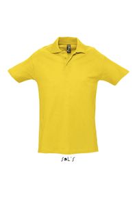 SOL'S - Polo Sol's Spring Ii. Typ kołnierza: polo. Kolor: żółty. Materiał: bawełna. Styl: elegancki #1
