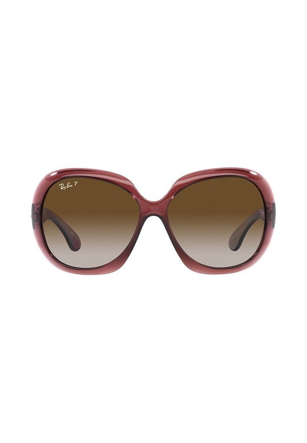 Ray-Ban okulary przeciwsłoneczne damskie kolor brązowy. Kształt: okrągłe. Kolor: brązowy