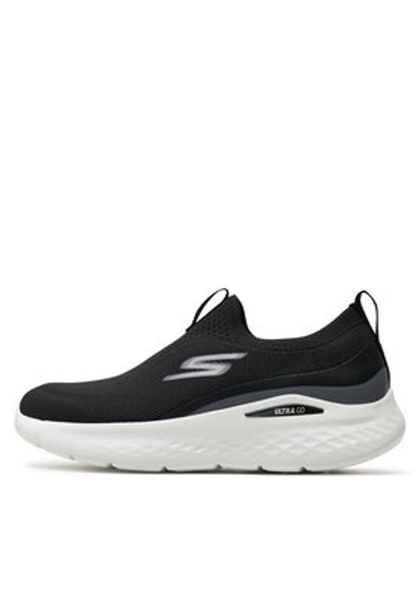 skechers - Skechers Buty do biegania Go Run Lite-Aurora Sky 129440/BKW Czarny. Kolor: czarny. Materiał: mesh, materiał. Sport: bieganie
