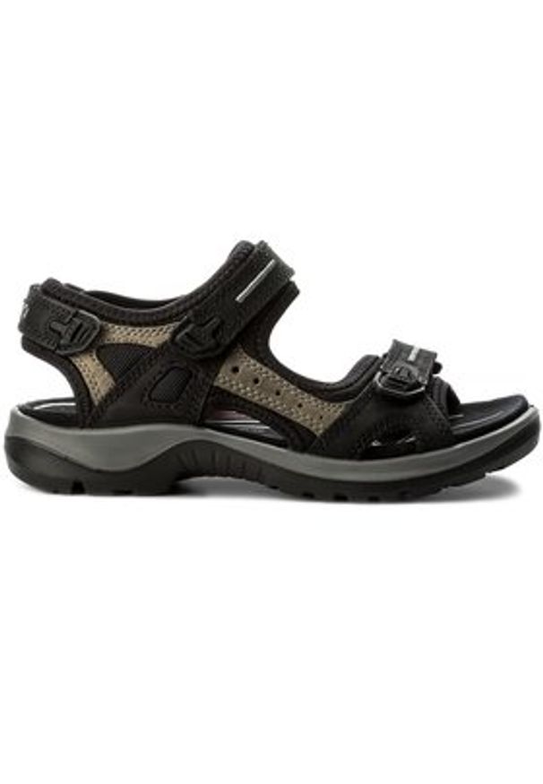 ecco - ECCO Sandały Offroad 06956350034 Czarny. Kolor: czarny. Materiał: skóra, nubuk