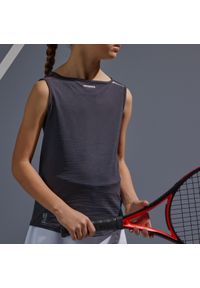 ARTENGO - Koszulka bez rękawów tenis 900 dla dzieci. Kolor: wielokolorowy, szary, niebieski. Materiał: poliester, poliamid, materiał. Długość rękawa: bez rękawów. Sezon: lato