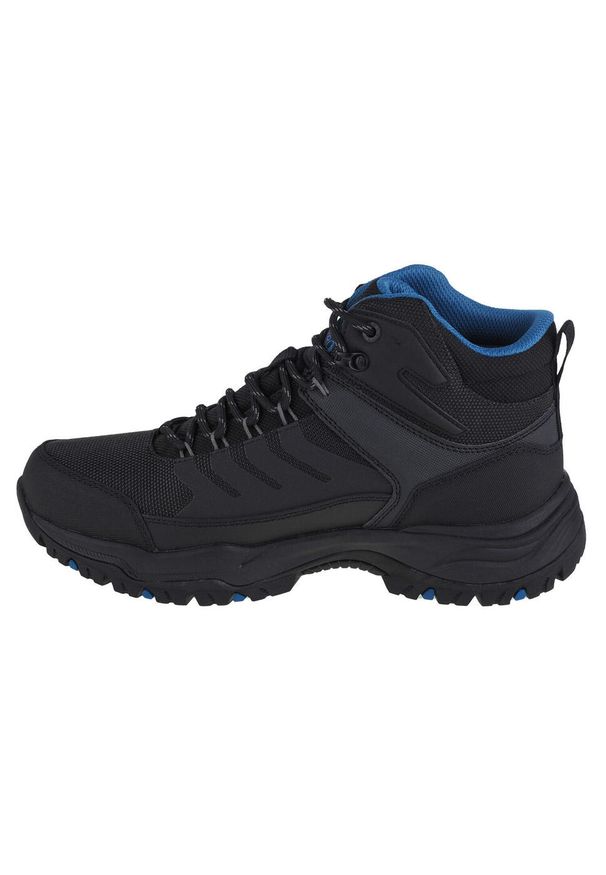 skechers - Buty Skechers Trekkings Arch Fit Dawson Raveno, Mężczyźni. Kolor: czarny. Materiał: tkanina, skóra, materiał, syntetyk