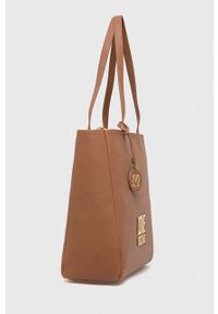 Love Moschino torebka kolor brązowy. Kolor: brązowy. Rodzaj torebki: na ramię #5