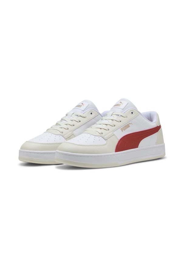 Puma - Sneakersy Caven 2.0 PUMA White Red Fire Vapor Gray. Kolor: czerwony, szary, biały, wielokolorowy. Sezon: lato. Sport: turystyka piesza