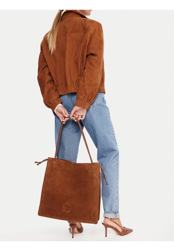Coccinelle Torebka SS6 Coccinelle Dulse Suede E1 SS6 11 01 01 Brązowy. Kolor: brązowy. Materiał: zamszowe, skórzane