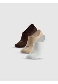 4f - 4F Skarpetki stopki (3-pack) damskie - multikolor 39-42. Kolor: wielokolorowy. Materiał: materiał. Wzór: prążki. Sport: turystyka piesza #1