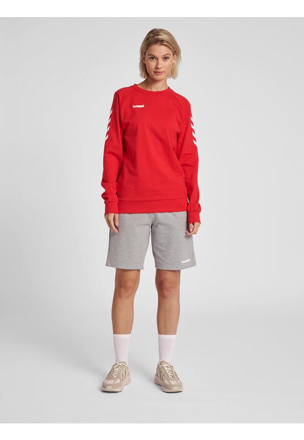 Bluza do piłki ręcznej damska Hummel Go Cotton Sweatshirt Woman. Kolor: czerwony, wielokolorowy, różowy
