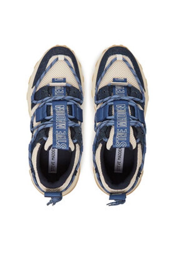 Steve Madden Sneakersy Tazmania SM11002419 Granatowy. Kolor: niebieski. Materiał: materiał