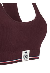 TOMMY HILFIGER - Tommy Hilfiger Biustonosz top UW0UW06061 Bordowy. Kolor: czerwony. Materiał: bawełna