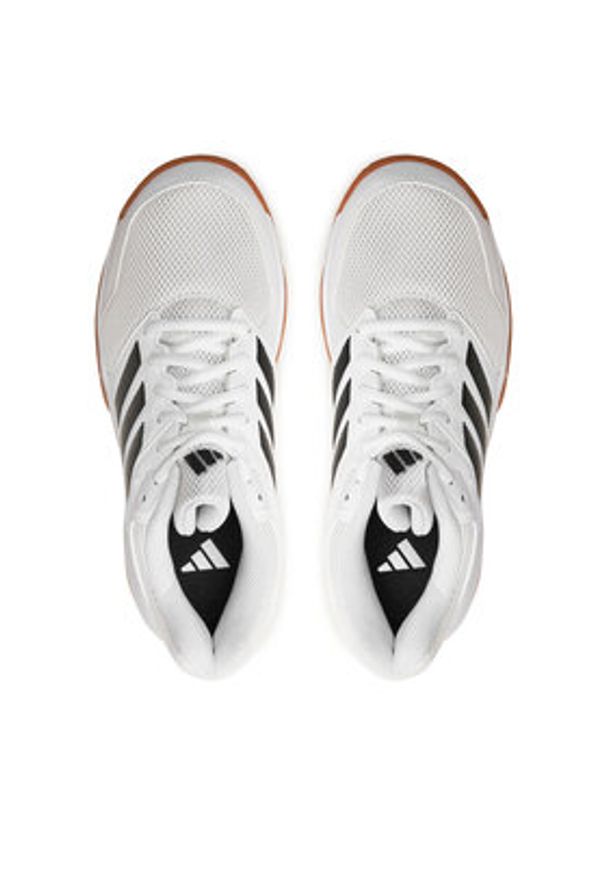 Adidas - adidas Buty halowe Speedcourt Indoor IH3159 Biały. Kolor: biały. Materiał: mesh, materiał