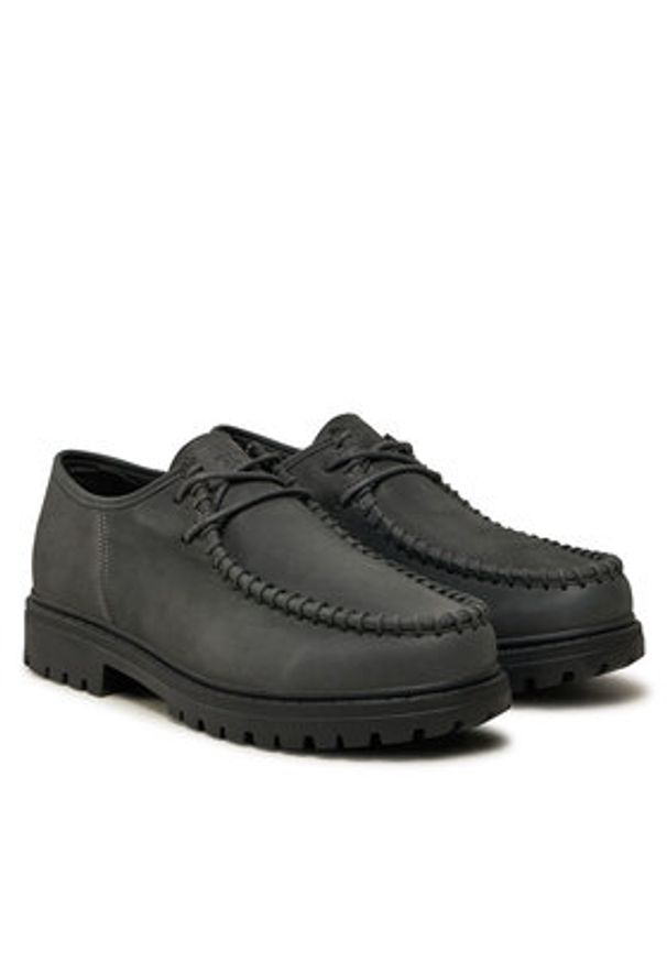 Guess Mokasyny Sidney Engineer FMFSEN ESU13 Czarny. Kolor: czarny. Materiał: skóra