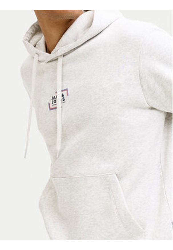 Jack & Jones Bluza Corp 12268422 Biały Regular Fit. Kolor: biały. Materiał: bawełna