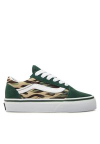 Vans Tenisówki Uy Old Skool VN0A7Q5FBGK1 Zielony. Kolor: zielony. Materiał: materiał