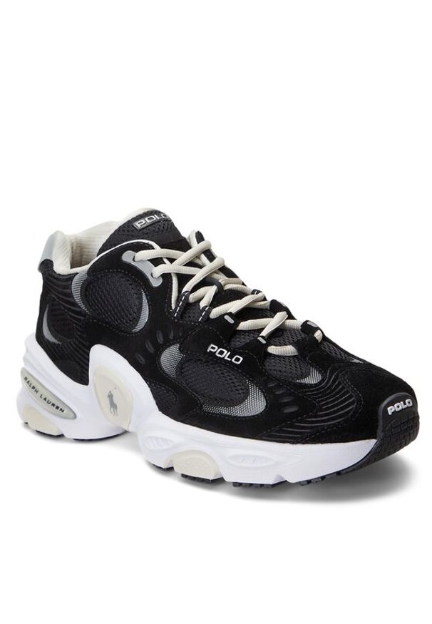 Polo Ralph Lauren Sneakersy 809913302003 Czarny. Kolor: czarny. Materiał: materiał