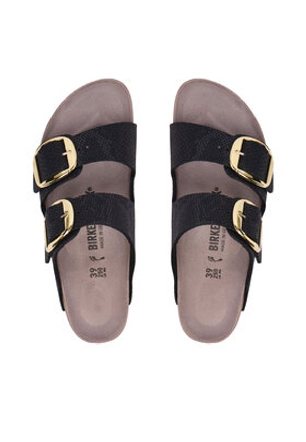 Birkenstock Klapki Arizona Big Buckle 1032881 Czarny. Kolor: czarny. Materiał: skóra