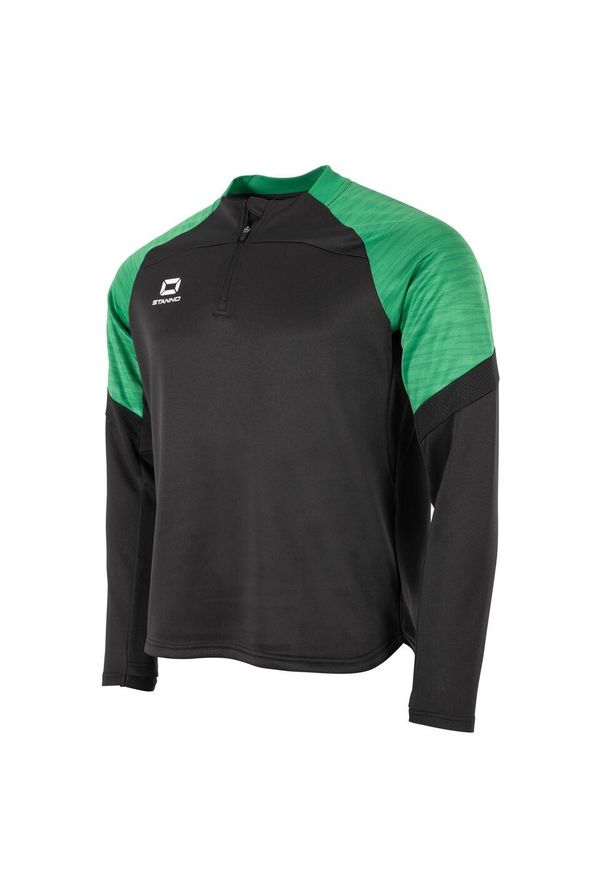 STANNO - Dziecięca bluza dresowa 1/4 z zamkiem błyskawicznym Stanno Bolt. Kolor: wielokolorowy, czarny, zielony. Materiał: dresówka