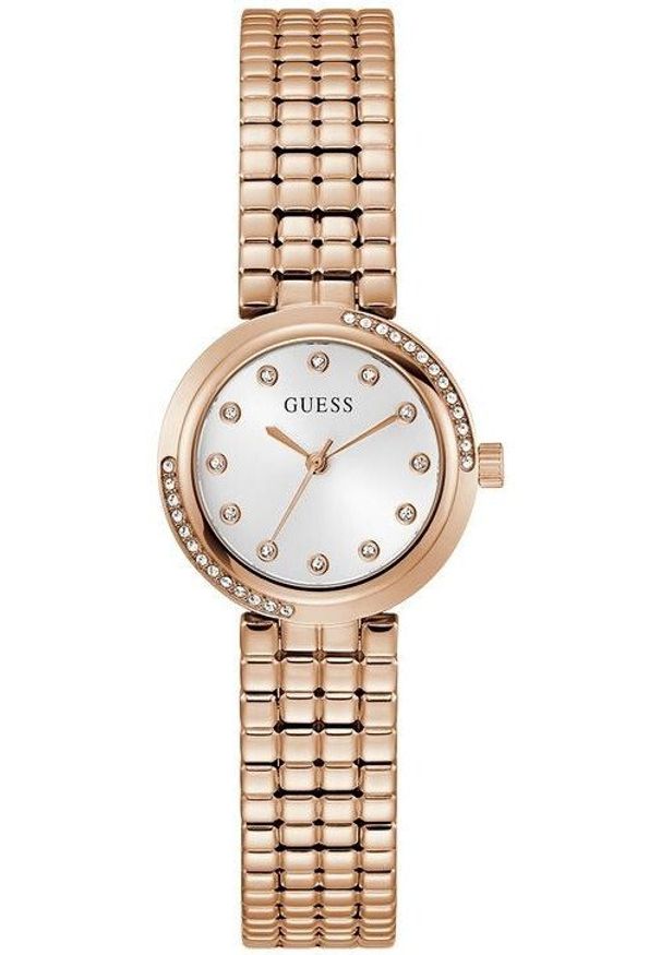 Zegarek damski Guess GW0930L3 CYRKONIE różowe złoto. Kolor: różowy, złoty, wielokolorowy