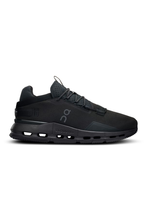 On - ON CLOUDNOVA 2 All Black Sneakersy damskie. Okazja: na co dzień, na spacer, do pracy. Kolor: czarny. Sport: turystyka piesza