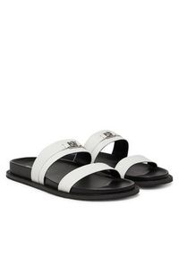 MICHAEL Michael Kors Klapki Mandy Flat Sandal 40S5MAFS2L Biały. Kolor: biały. Materiał: skóra