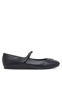 Guess Baleriny FLTKLD LEA02 Czarny. Kolor: czarny. Materiał: skóra