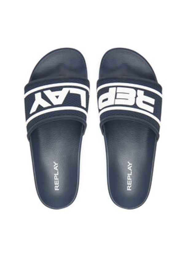 Replay - REPLAY Klapki GMF1A .000.C0060S Granatowy. Kolor: niebieski. Materiał: syntetyk