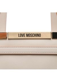 Love Moschino - LOVE MOSCHINO Torebka JC4323PP0GKF0103 Beżowy. Kolor: beżowy. Materiał: skórzane #4